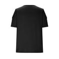 thumbnail image 6 of Vekome Short Sleeve Tops for Women Summer Plus Size Shirts V Neck Casual Tee Shirts Solid Color Pullover Tops Black M, 6 of 8