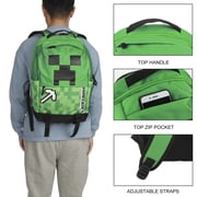 Minecraft Creeper & Pickax Green Adult 17.5 Backpack