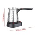 thumbnail image 5 of Electric Turkish Coffee Pot Tea Kettle Comfortable Grip Stainless Steel Coffee Kettle Warmer For Kitchen Office Outdoor, 5 of 5