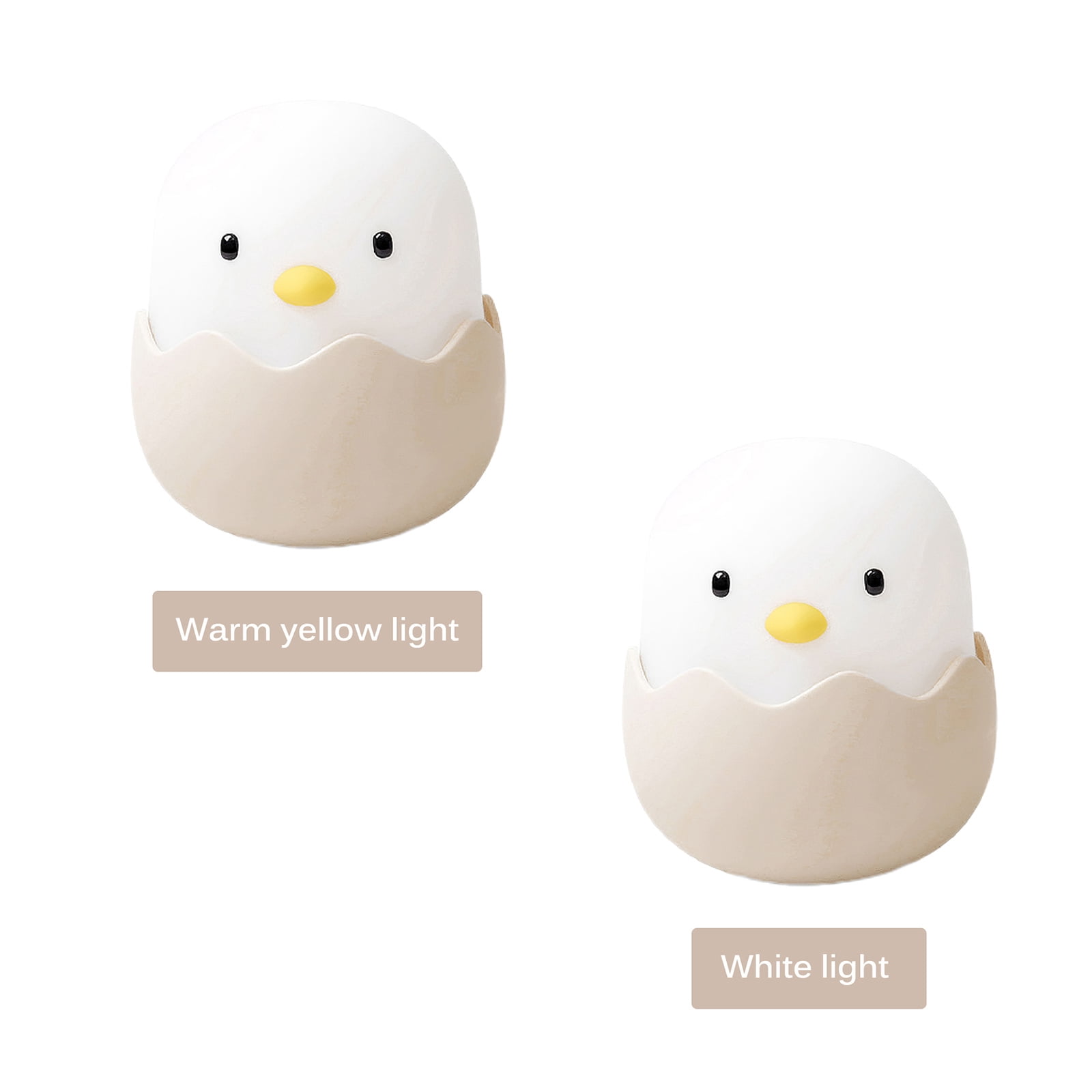 Eggshell Chicken Night Light Night Lamp White Chick Silicone Led Chicken Light For Kids