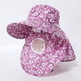 thumbnail image 2 of Djtdsds Women's UPF 50+ Sun Hat with Neck Flap and Face Shield Full Coverage Wide Brim Hat for Outdoor Activities Size:One Size, 2 of 3