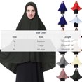 thumbnail image 2 of Colección Musulmana Hijab Khimar Pañuelo para Mujeres, Banderas de Estilo Largo en 12 Colores, Poliéster Suave para el Uso Diario Modesto, 2 of 3