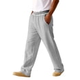 thumbnail image 4 of Men's Baggy Sweatpants Wide Leg Lounge Sweat Pants with Pockets Gray 3XL, 4 of 6