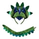 thumbnail image 1 of Diadema de dinosaurio con cola, divertida decoración, fácil de poner y quitar, ideal para baile en el escenario. verde, 1 of 7