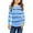 Blue, variant on Sherrylily Girls Long Sleeve T Shirts Crewneck Tunic Tops Kids Button Striped Casual Tee Size 4-15