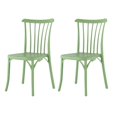 thumbnail image 1 of Strata Furniture Chaise de Salle à Manger Extérieure en Polypropylène en Menthe (Lot de 2), 1 of 5