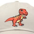 thumbnail image 2 of DALIX Tyrannosaurus Rex T-Rex Dinosaur Kids Hat Baseball Cap Girls Boys in Beige, 2 of 7