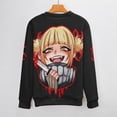 thumbnail image 3 of Himiko Toga Sweater Long Sleeve Round Neck Pullover Jumper Fall Winter Clothes Print Tops Blouse L, 3 of 6