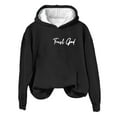 thumbnail image 3 of Prolriy Chandails à Capuchon pour Femmes, Sweat à Capuche Décontracté Imprimé Dieu Qui Écrit Encore pour Femmes Noir L, 3 of 4