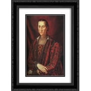 Agnolo Bronzino 2x Matted 20x24 Black Ornate Framed Art Print 'Portrait of Francesco I de' Medici'