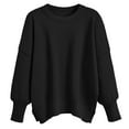 thumbnail image 6 of SUNBS Oversized Sweaters for Women Winter Crewneck Pullover - Cozy Knit Long Sleeve Top Casual Loose Fit Clothes, 6 of 9