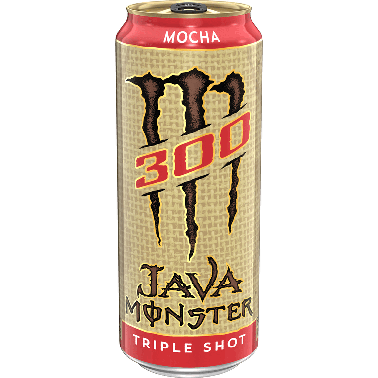 2 pack) Java Monster, 300 Mocha, Coffee + Energy Drink, 15 fl oz