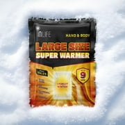 InLife Large Size Super Warmer for Hands and Body, Heating Wider Area, Air-Activated, Consistently Long Lasting, Odorless, 40 Packs