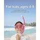 thumbnail image 2 of Reef Tourer Máscara y Snorkel de una Sola Ventana para Niños de 4 a 9 Años, Color Rosa Brillante, 2 of 6