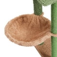 thumbnail image 6 of Pefilos 41" Cute Cactus Cat Tower Cat Tree with Cozy Condo for Indoor Cats, Cat Climbing Stand with Soft Hammock, Green, 6 of 8