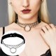 thumbnail image 4 of Xiao Hua Accesorios de ropa, collar ajustable, collar de cuero punk, collar gótico rock de PU, accesorios de ropa, 1 pieza, 4 of 5