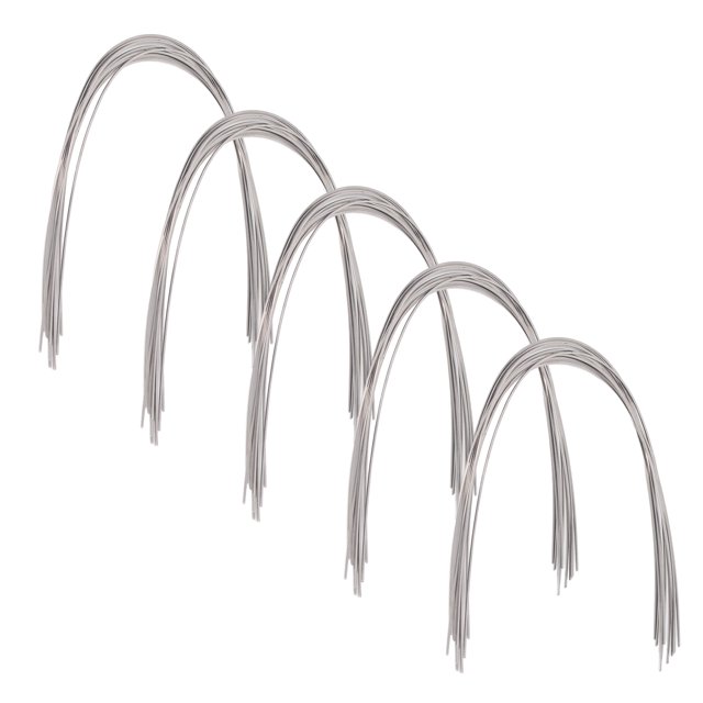 Alambre de arco rectangular de ortodoncia, 50 piezas de arco rectangular de ortodoncia Alambre de arco de ortodoncia dental Alambre de arco de ortodoncia elástico Funcionalidad de alta precisión