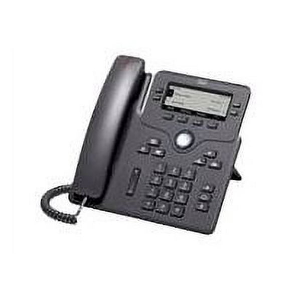Cisco IP Phone 6851 - VoIP Téléphone - SIP, SRTP - 4 Lignes - Charbon de Bois