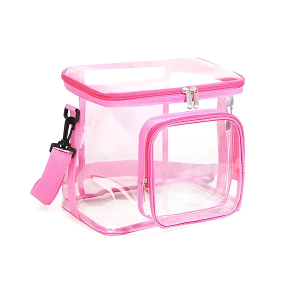 GASTROPOD Clear Lunch Bag with Adjustment Shoulder Strap for Women/Men,Reusable Clear Lunch Box/Clear Tote Bag Stadium Approved for Work,School,Picnic,Security Check