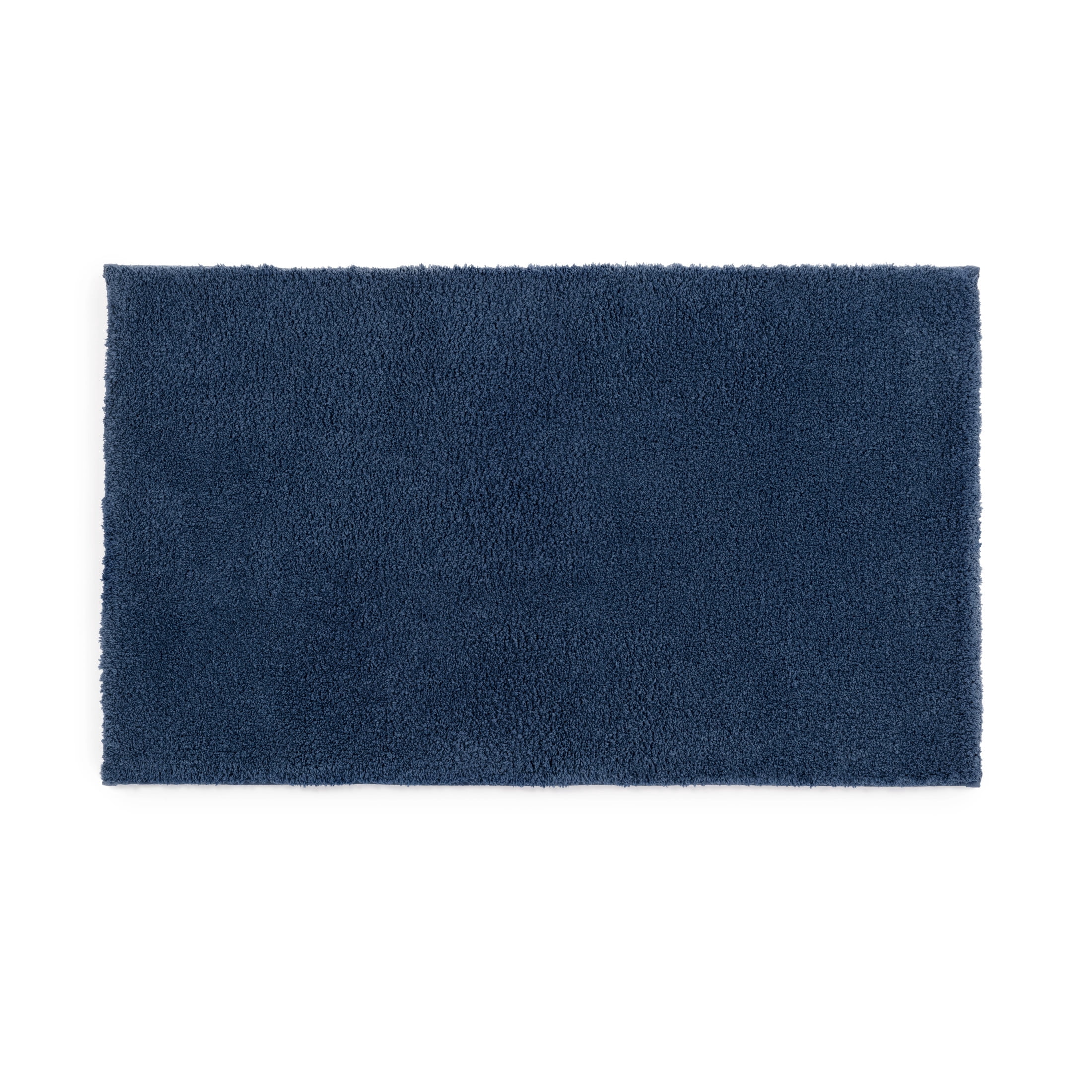 Better Homes & Gardens Ultra Soft Polyester Bath Rug, 20" x 34", Blue Admiral