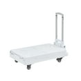 thumbnail image 2 of Katkuca Mobile Folding Cart With Lid, Portable Rolling Crate Handcart with Telescoping Handle, White, 2 of 8