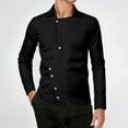 thumbnail image 2 of NAFUU Mens Dress Shirts Fashion Asymmetric Placket Shirt Unique Men's Slim Fit Long Sleeve Gothic Button Up Shirts Party Tops Vintage Work Shirts, 2 of 9