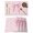 Pink, variant on Cute Bow Placemats Set of 6, Blue Bowknot Minimalist Solid Color Placemats for Dining Table, Place Mats for Kitchen Tabletop, Waterproof Wipeable Dining Table Mats Set