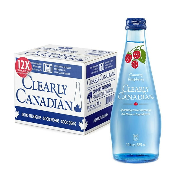 Clearly Canadian Sparkling Water Country Raspberry, 11 Oz Pack of