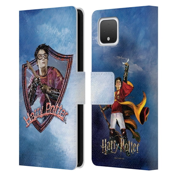 Head Case Designs Officially Licensed Harry Potter Prisoner Of Azkaban II Quidditch 2 Leather Book Wallet Case Cover Compatible with Google Pixel 4