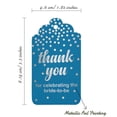 thumbnail image 5 of Inkdotpot Real Silver Foil ThankYou For Celebrating The Bride To Be Bridal Shower Tags Favor Hang Paper Tags 100 Pack, 5 of 6
