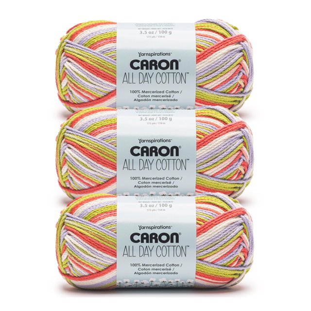 Hilo Caron All Day Cotton Lovebird 3x100g Algodón Mercerizado
