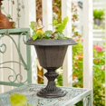 thumbnail image 7 of Sungmor Cast Iron Tabletop Flower Vase, Vintage Pretty French Urn Planter Design, 7" Tall 6.6" Wide Decorative Centerpiece Flower Stand Plant Holder, Artificial Flower Arrangement Home Decor, 7 of 7