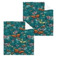 thumbnail image 2 of BZSMCE Towel Cotton Face Towel Soft Hand Towels Fashion Butterfly Garden Carnival Pattern, 2 of 9