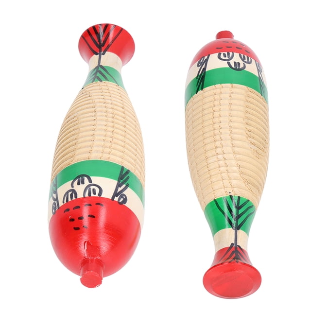 Guiro Percussion Instrument, Pretty Design 21cm Wooden Guiro Beautiful Sounds for School