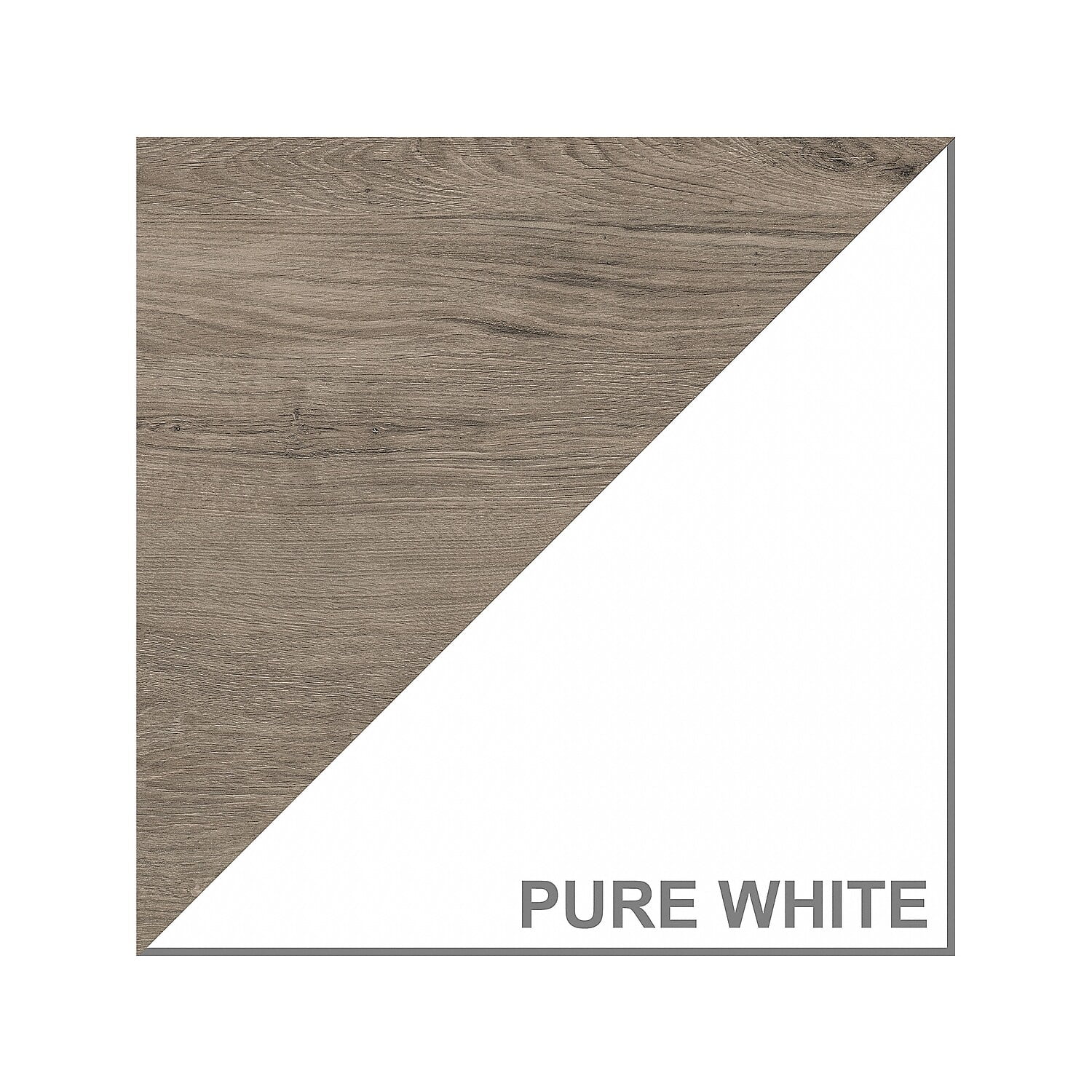 Bush Furniture Key West Tall 5 Shelf Bookcase, Set of 2, Pure White & Shiplap Gray