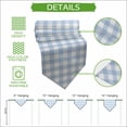 thumbnail image 5 of Light Blue Plaid Table Runner Linen Burlap Table Runner 90 Inches Long Modern Minimalist Country Dresser Scarves for Kitchen Island Coffee Dining Room Party Wedding Banquet Holiday Decoration 13"x90", 5 of 8