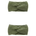 thumbnail image 2 of sweethay Diadema de invierno para mujer, tejido a prueba de viento, ajustable, ancho, grueso, calentadores de orejas, accesorios para peinados Type1 NO1, 2 of 6
