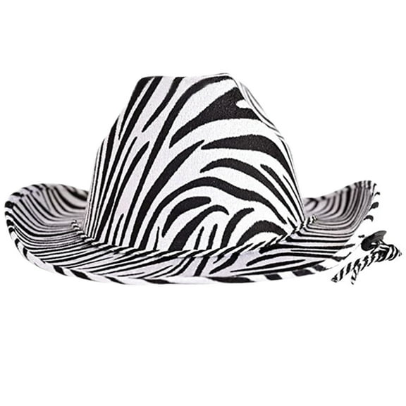 Mens Western Cowboy Hat Rave Cowgirl Hat Print Size Fit for Most Men and Women Cap Circumference 23in