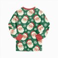 thumbnail image 6 of sdbrld Kids Christmas Pajamas for Girls 2Pcs Long Sleeve Shirt and Pants Set Children Holiday Loungewear Sizes 7-8 Years, 6 of 9