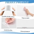thumbnail image 4 of 12 Pcs Shatterproof Acrylic Mirror Sheet,12"x 12" Self Adhesive Acrylic Wall Mirror Non Glass Mirror Tiles 2mm Thick Unbreakable Plastic Square Mirror for Bedroom Home Gym Bathroom Door Mirror Wall, 4 of 5