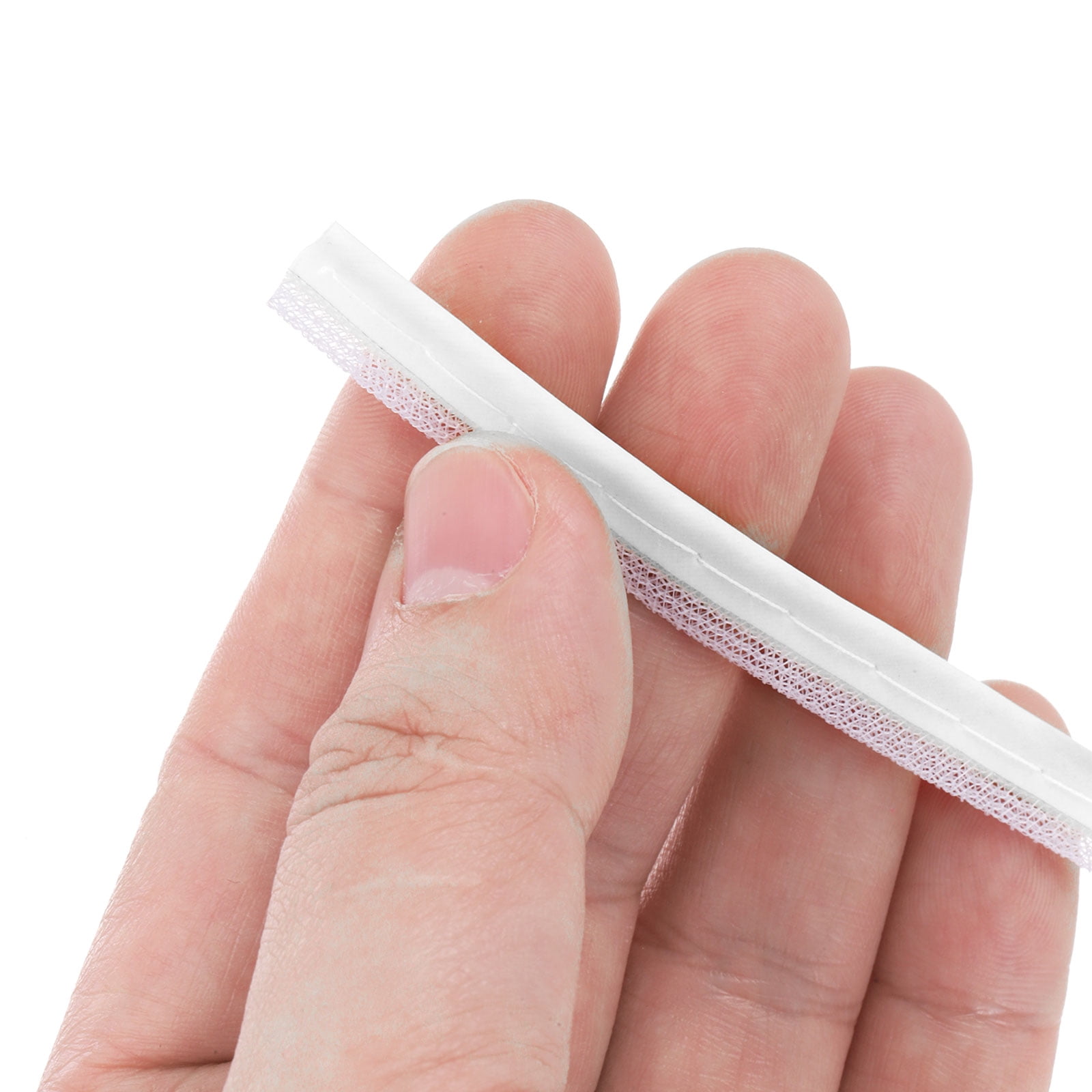 Uxcell Reflective Piping Fabric Strip Edging Braid Trim Sew on High Visibility Piping Tape for Clothing Bag White