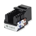 thumbnail image 3 of 10 pack lot Keystone Jack Cat6 Black Network Ethernet 110 Punchdown 8P8C, 3 of 3