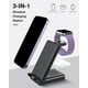 thumbnail image 3 of Wireless Charging Station,3 in 1 Wireless Charging Stand Made for Apple Watch Ultra 9 8 7 6 SE 5 4 3,Fast Wireless Charger Made for iPhone 15/Plus/Pro Max/14/13/12/11/X,for AirPods Pro(with Adapter), 3 of 5
