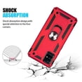 thumbnail image 4 of Kaleidio Case For Samsung Galaxy A51 4G [Hybrid Armor] Rubberized Shockproof [Ring Stand] 2-Piece Protector Cover [Red/Black], 4 of 7