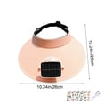 thumbnail image 3 of ddioayh Solar Powered Sun Hat with USB Rechargeable Fan Wide Brim Outdoor Sun Protection Hat for Adults Hiking Beach Travel, 3 of 6