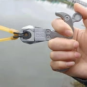 MANNYA Fish Darts Handheld Slingshots Release Grip Stainless Steel Slingshots Triggers