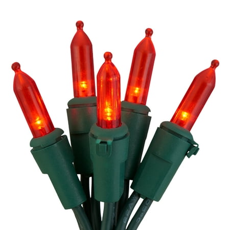 Holiday Time Red LED Mini Christmas Lights, 86&amp;#39;, 100 Count, 4 Pack
