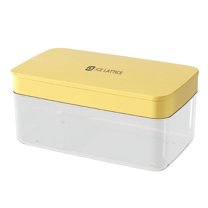 Ice Cube Tray with Lid & Bin,Multi-layer Plastic Ice Box,Plastic Ice Cubes for Drinks BPA Free,Refreezable Square Ice Cubes for Water Bottles,Whiskey,Vodka,Coffee,Cocktails,Beer or Wine