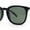 Matte Black - Green, variant on Polarized Gentlemanly Minimal Keyhole Bridge Thin Horn Rim Sunglasses Shiny Black - Black