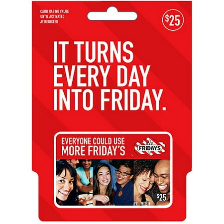Safeway $25 Gift Card Sell TGI Fridays Gift Card. When you are selling your TGI Fridays Gift Card online, it is sold at a discount to encourage people to buy it. By watching the average price of the TGI Fridays Gift Card over time we suggest to you a price that you should list your card for.